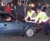 Police stop car in protest